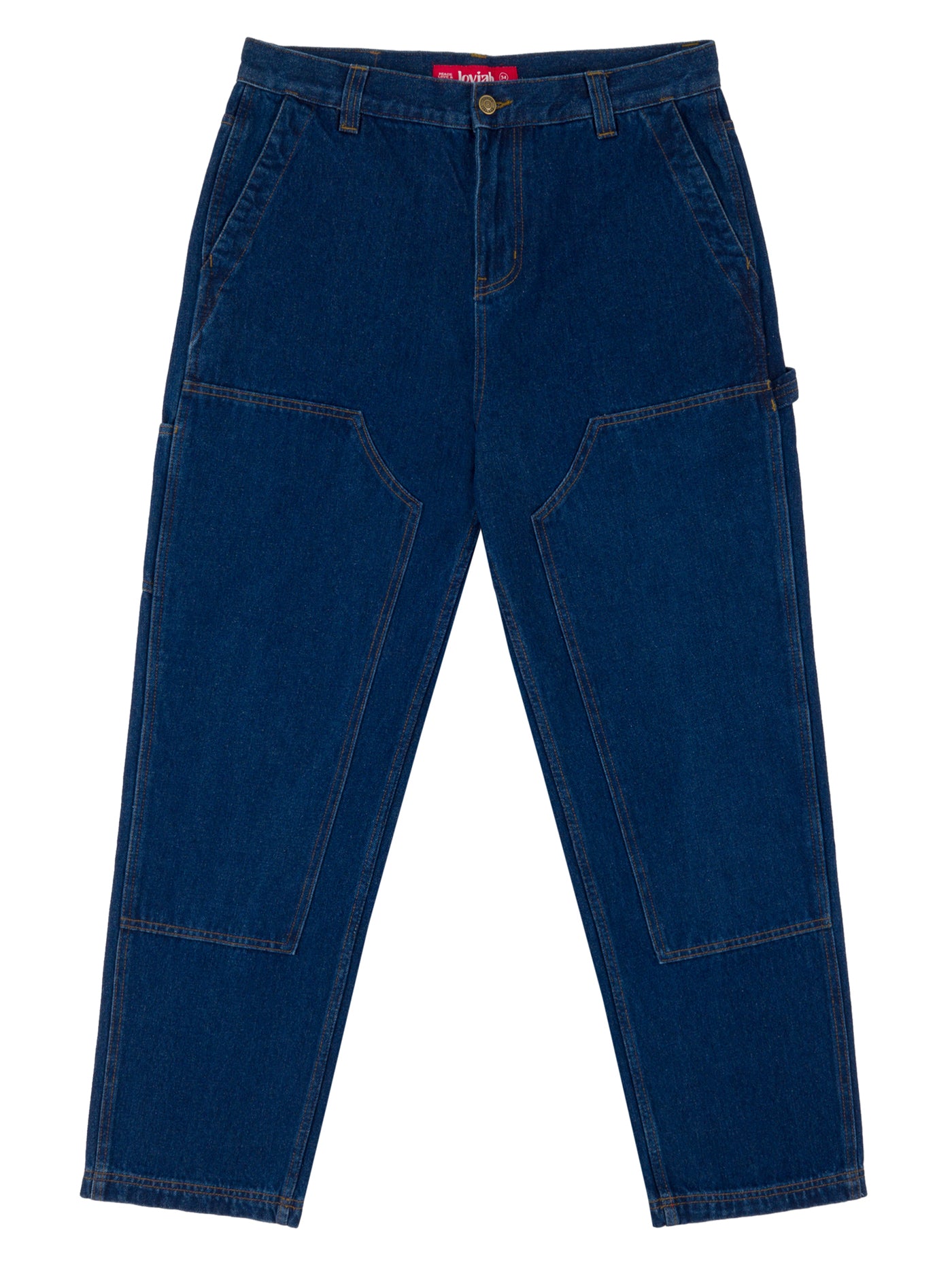 新品 kaval 24ss／Work Pants 2(indigo linen) Fatigue Pants in Dark Navy Cotton Linen Java Cloth – Blue