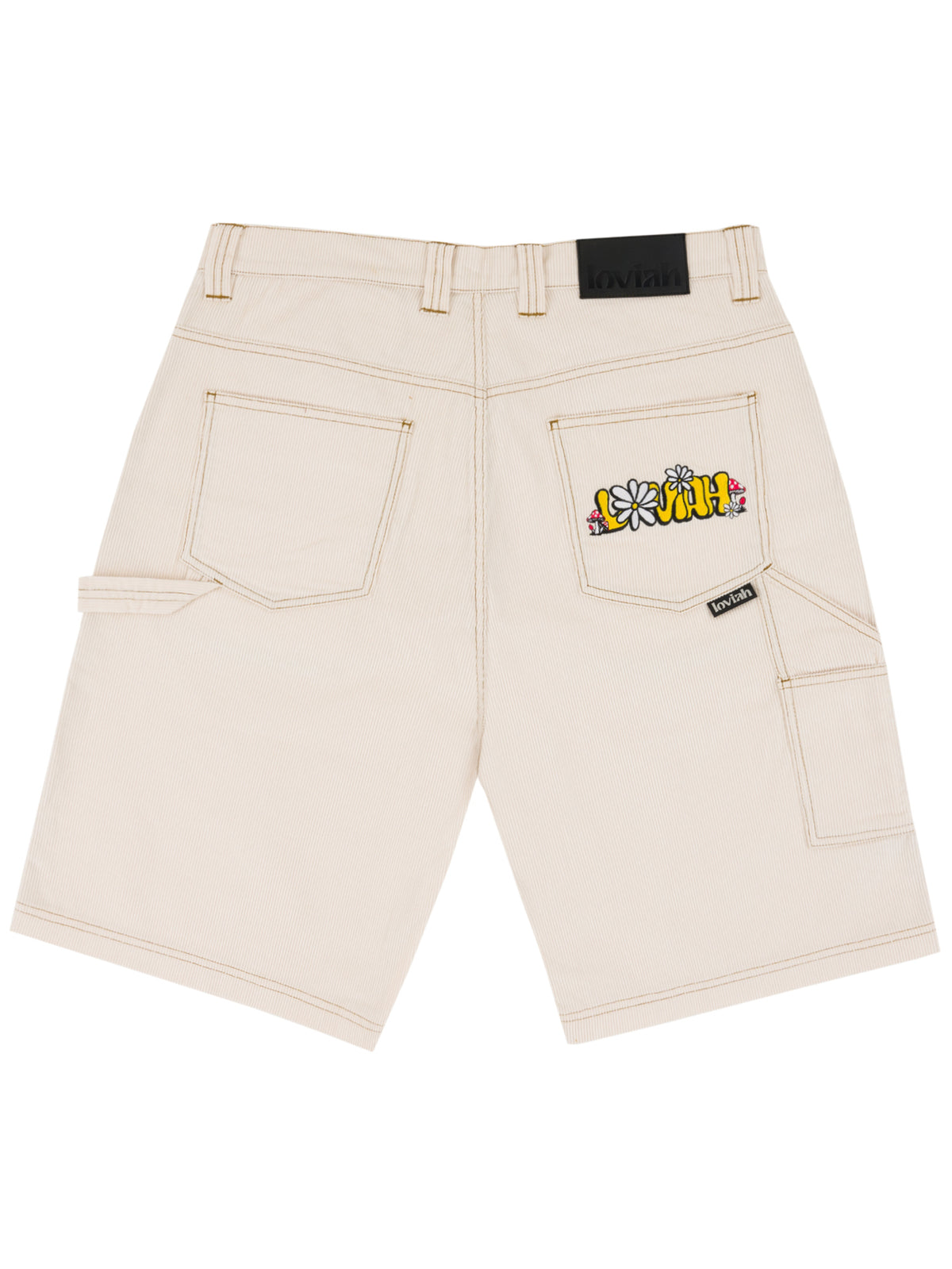 CORD SHORTS Off White