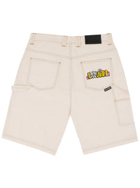 CORD SHORTS Off White