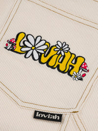 CORD SHORTS Off White