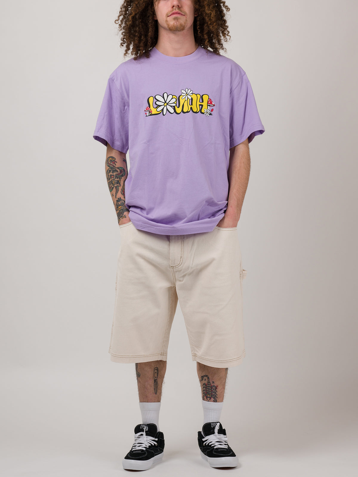 CORD SHORTS Off White