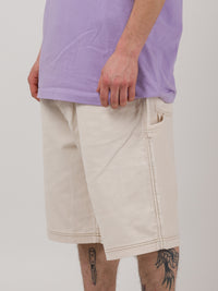 CORD SHORTS Off White