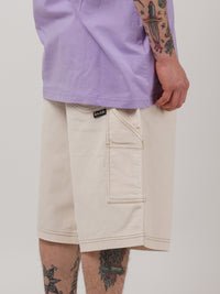 CORD SHORTS Off White