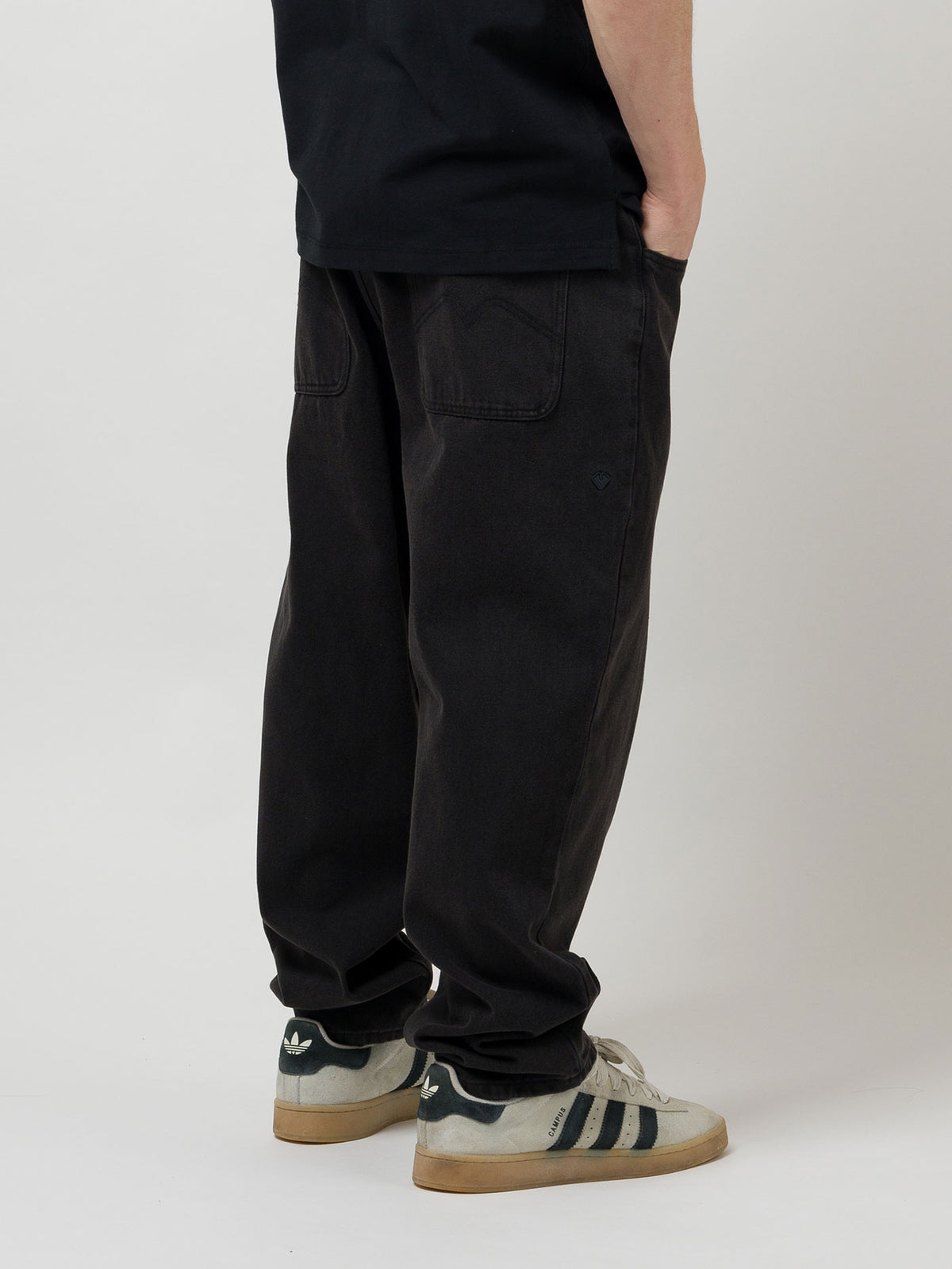 1990 BAGGY 5 POCKET DENIM PANTS | BLACK WASH DENIM