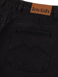 1990 BAGGY 5 POCKET DENIM PANTS | BLACK WASH DENIM