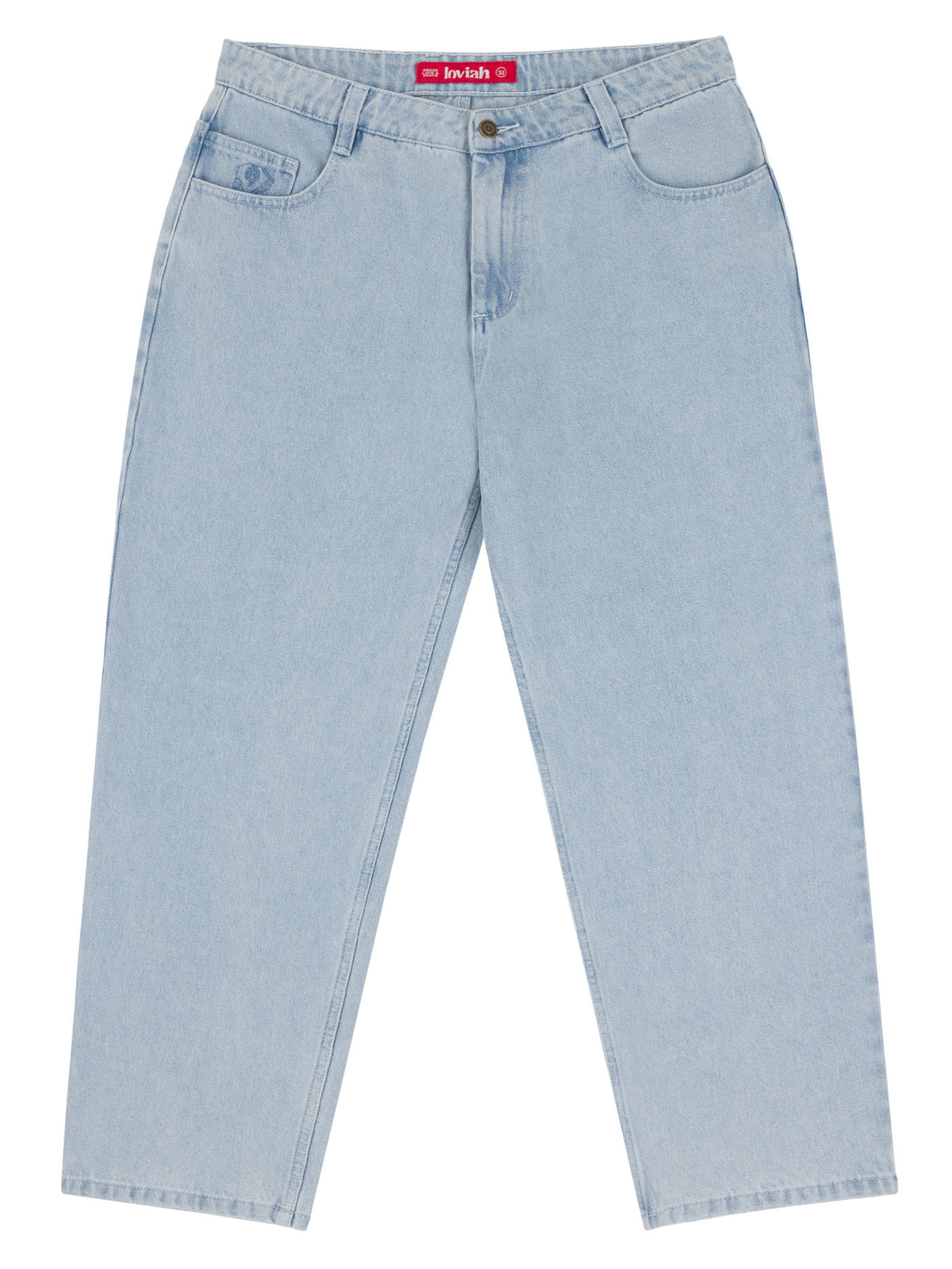 1990 BAGGY DENIM PANTS | WHITE BLUE WASH