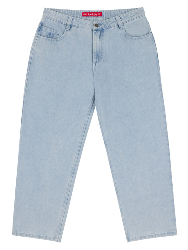 1990 BAGGY DENIM PANTS | WHITE BLUE WASH
