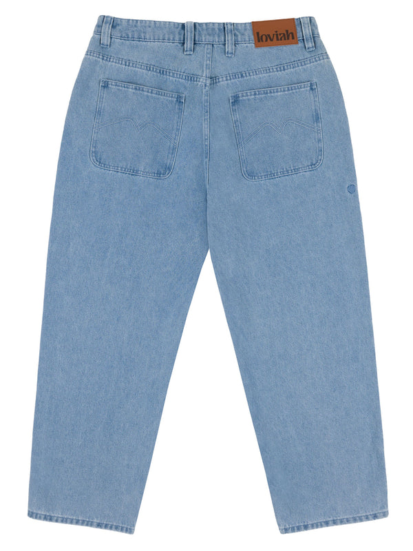 1990 BAGGY 5 POCKET DENIM PANTS | INDIGO LIGHT WASH