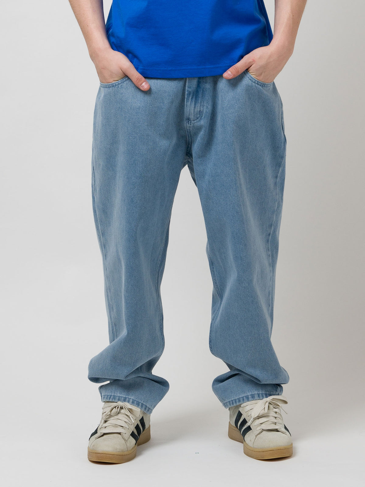 1990 BAGGY 5 POCKET DENIM PANTS | INDIGO LIGHT WASH