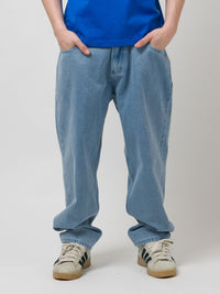 1990 BAGGY 5 POCKET DENIM PANTS | INDIGO LIGHT WASH