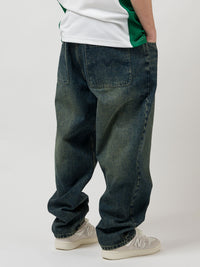 1990 BAGGY 5 POCKET DENIM PANTS | PINE ENZYME WASH
