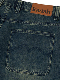 1990 BAGGY 5 POCKET DENIM PANTS | PINE ENZYME WASH