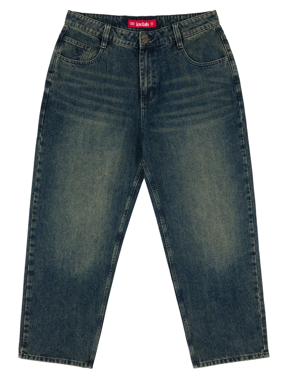 1990 BAGGY 5 POCKET DENIM PANTS | PINE ENZYME WASH