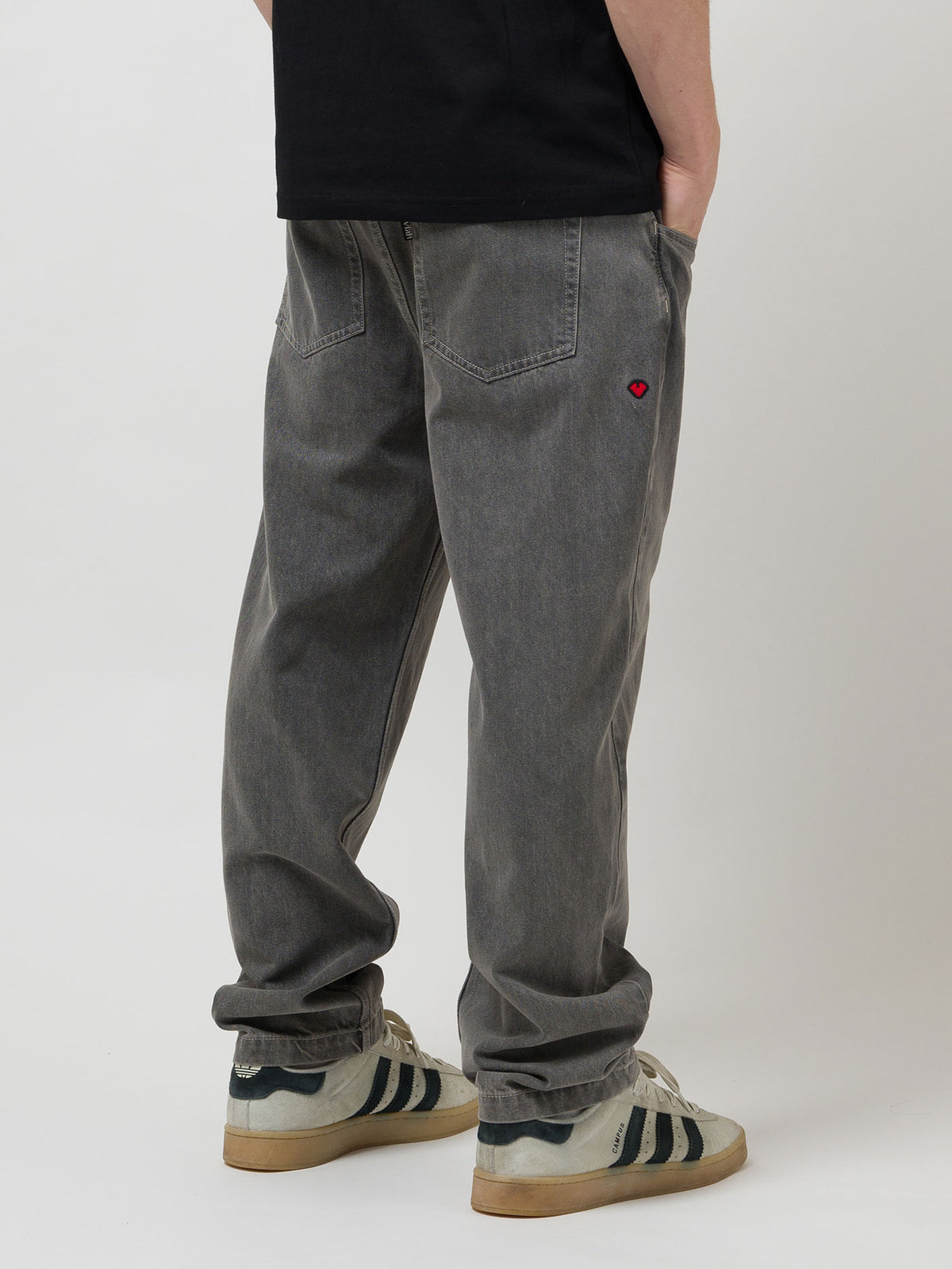 OG BAGGY 5 POCKET DENIM PANTS | GREY STONEWASH 