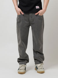 OG BAGGY 5 POCKET DENIM PANTS | GREY STONEWASH 