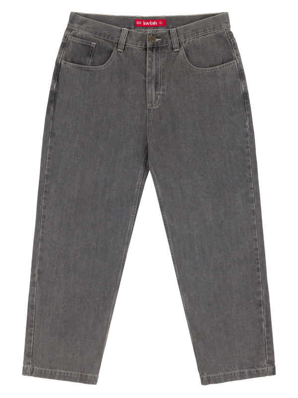 OG BAGGY 5 POCKET DENIM PANTS | GREY STONEWASH 