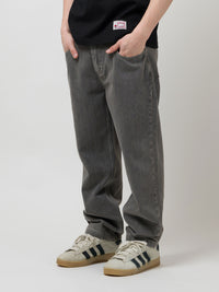 OG BAGGY 5 POCKET DENIM PANTS | GREY STONEWASH 