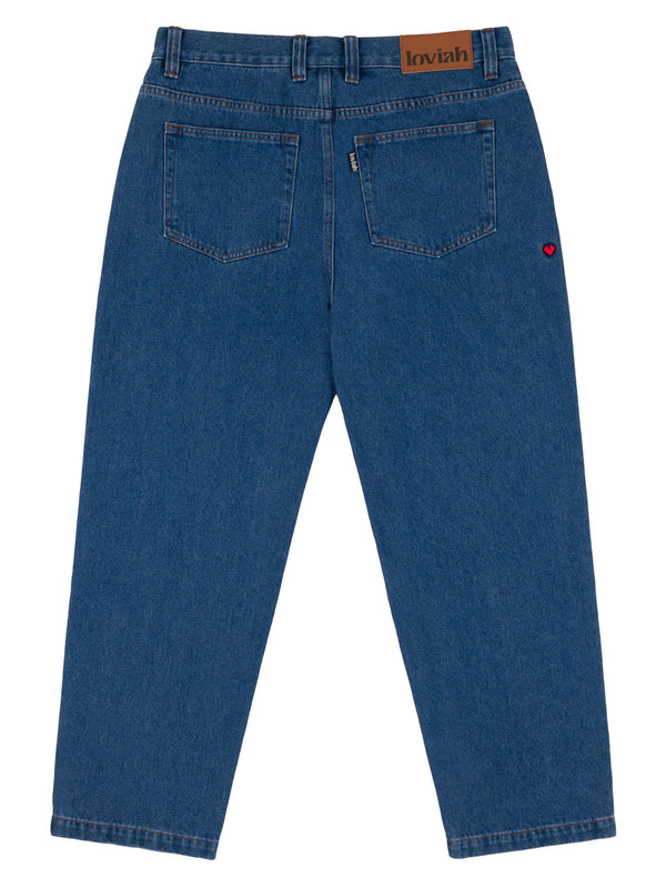 OG BAGGY 5 POCKET DENIM PANTS | Medium Indigo Wash