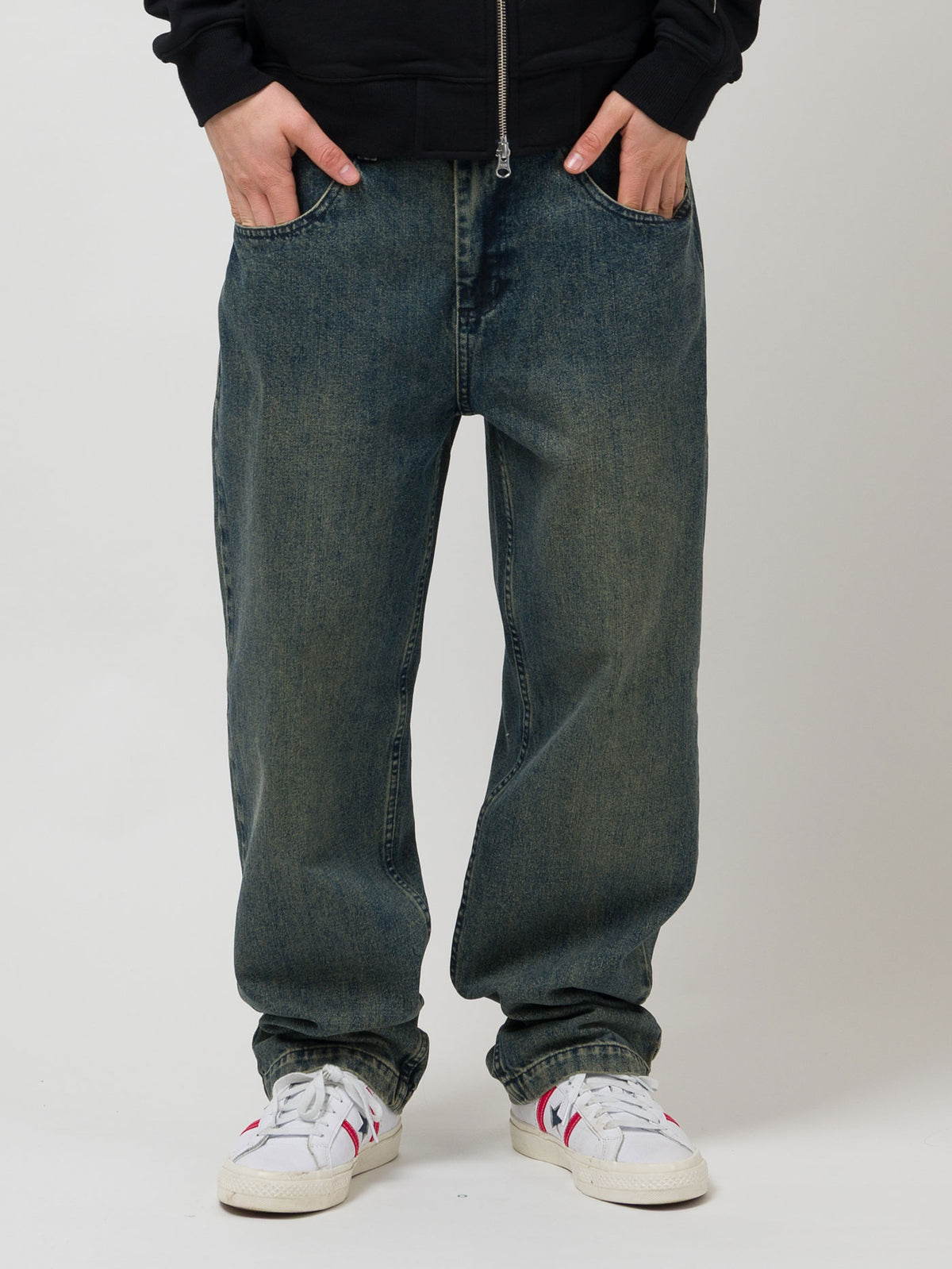 OG BAGGY 5 POCKET DENIM PANTS | PINE ENZYME WASH