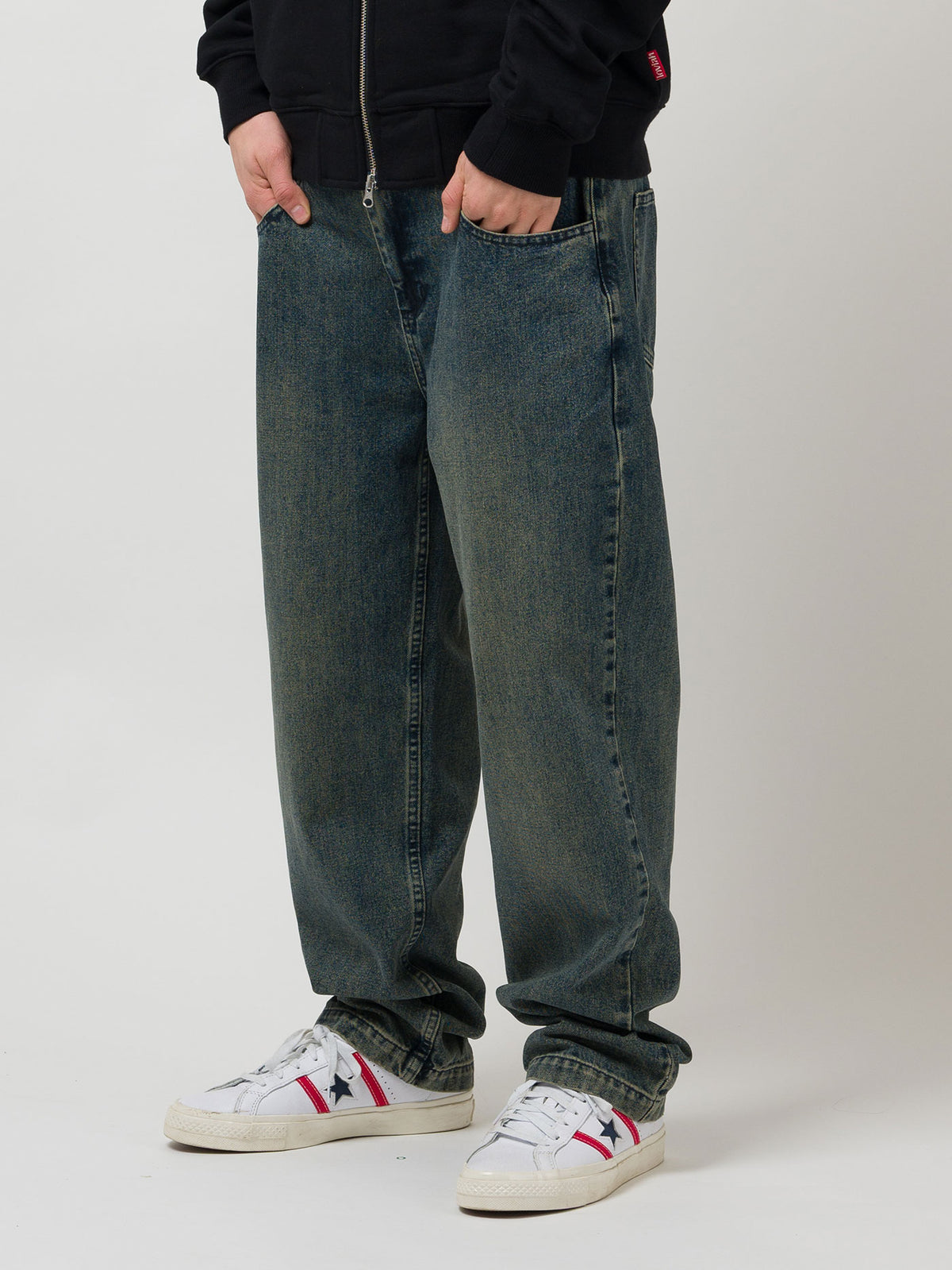 OG BAGGY 5 POCKET DENIM PANTS | PINE ENZYME WASH