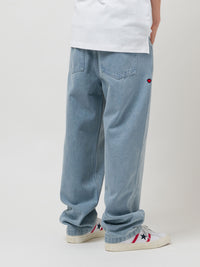 OG BAGGY 5 POCKET DENIM PANTS | WHITE BLUE WASH