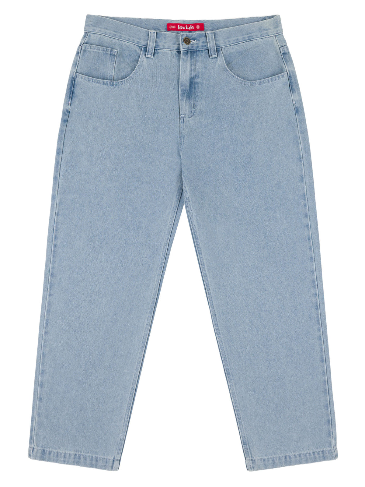 OG BAGGY 5 POCKET DENIM PANTS | WHITE BLUE WASH
