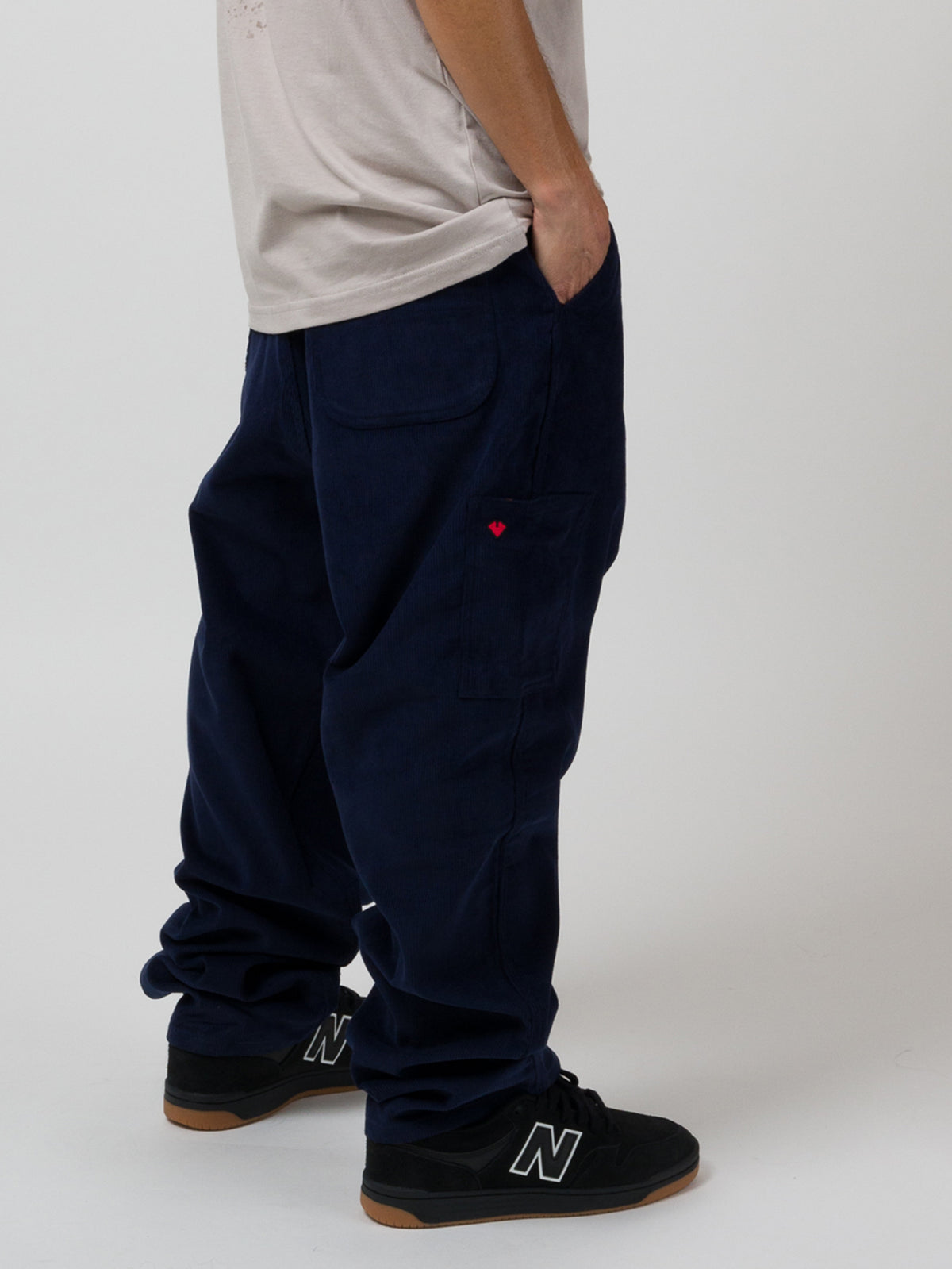 CORD CARPENTER PANTS NAVY