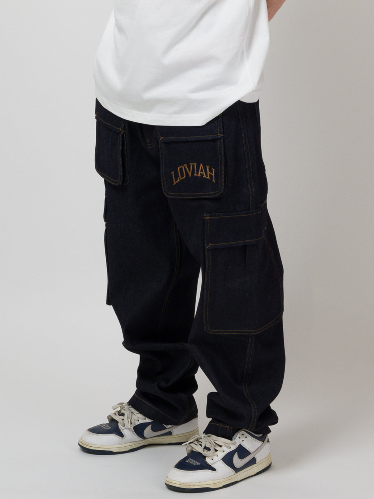 ULTIMATE CARGO PANTS RAW INDIGO