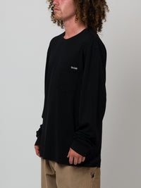 POCKET LONG SLEEVE T-SHIRT BLACK