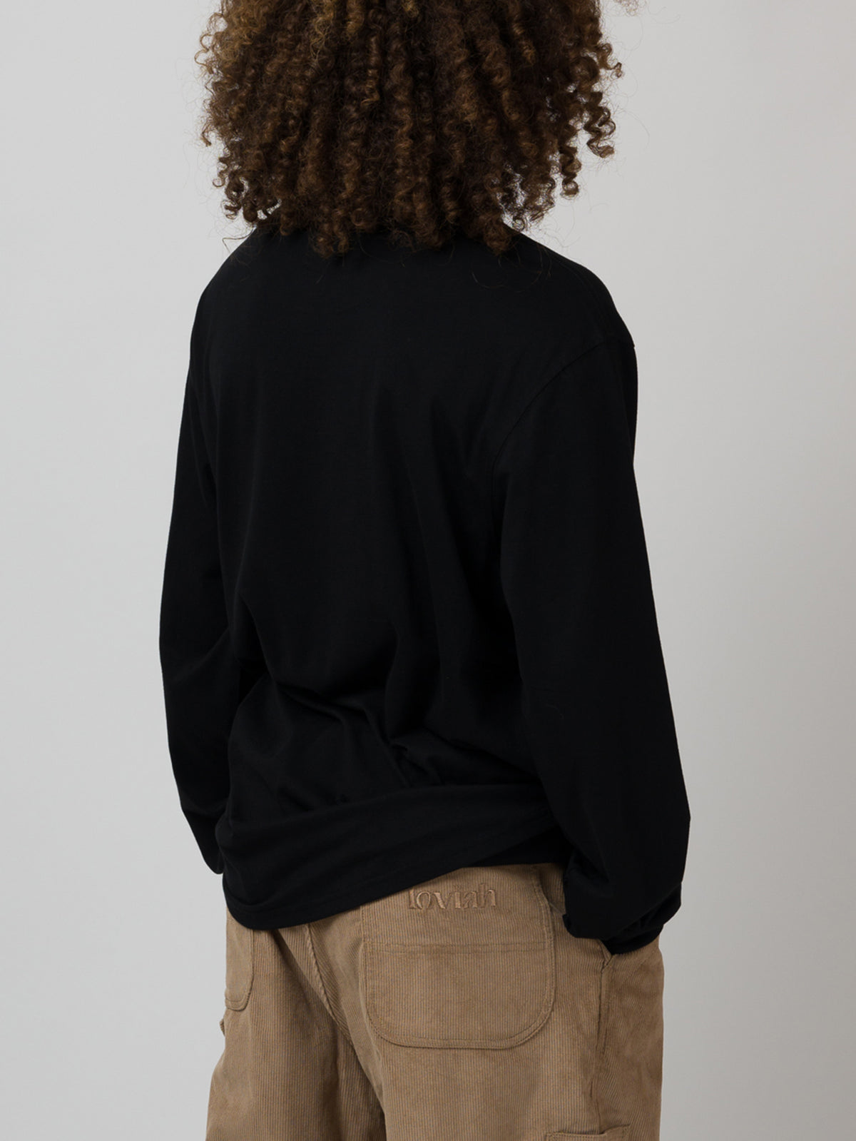 POCKET LONG SLEEVE T-SHIRT BLACK