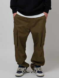 RIPSTOP CARGO PANTS DARK GREEN