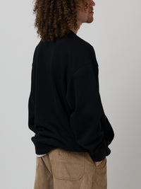 L POCKET CREWNECK BLACK 