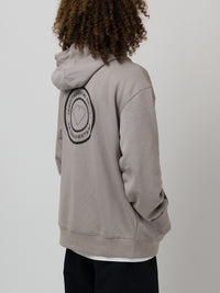 INTERNATIONAL ZIP UP HOODIE CEMENT