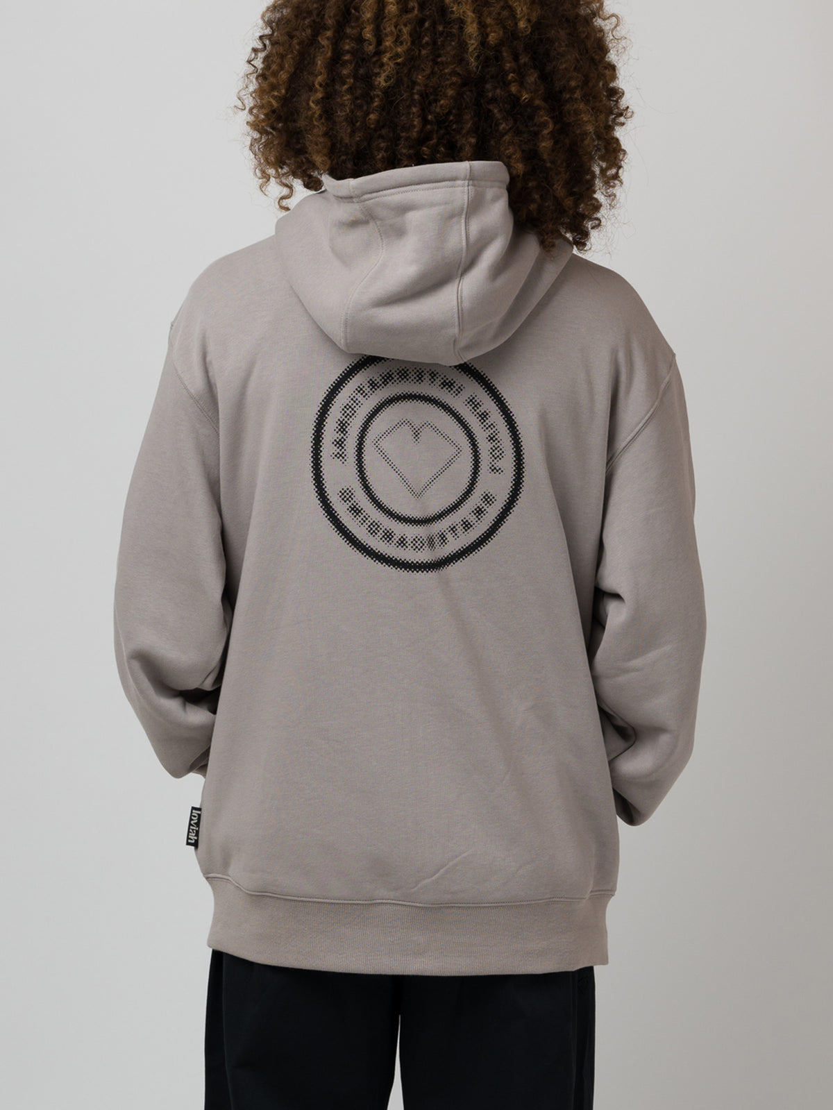 INTERNATIONAL ZIP UP HOODIE CEMENT