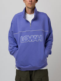 OVERLAP 1/4 ZIP SWEATER ULTRAVIOLET