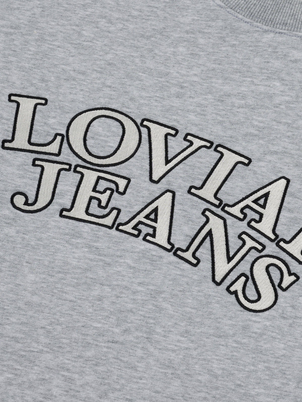 JEANS CREWNECK Heather Grey