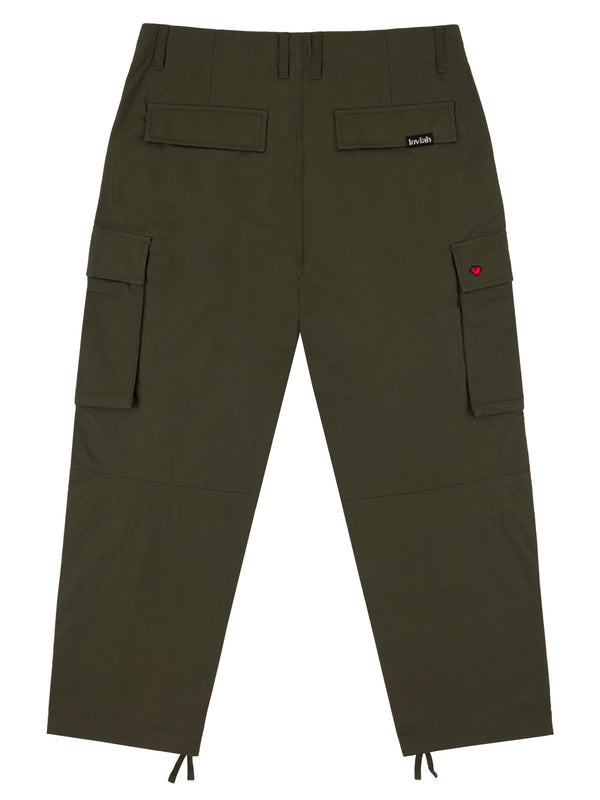 RIPSTOP CARGO PANTS DARK GREEN