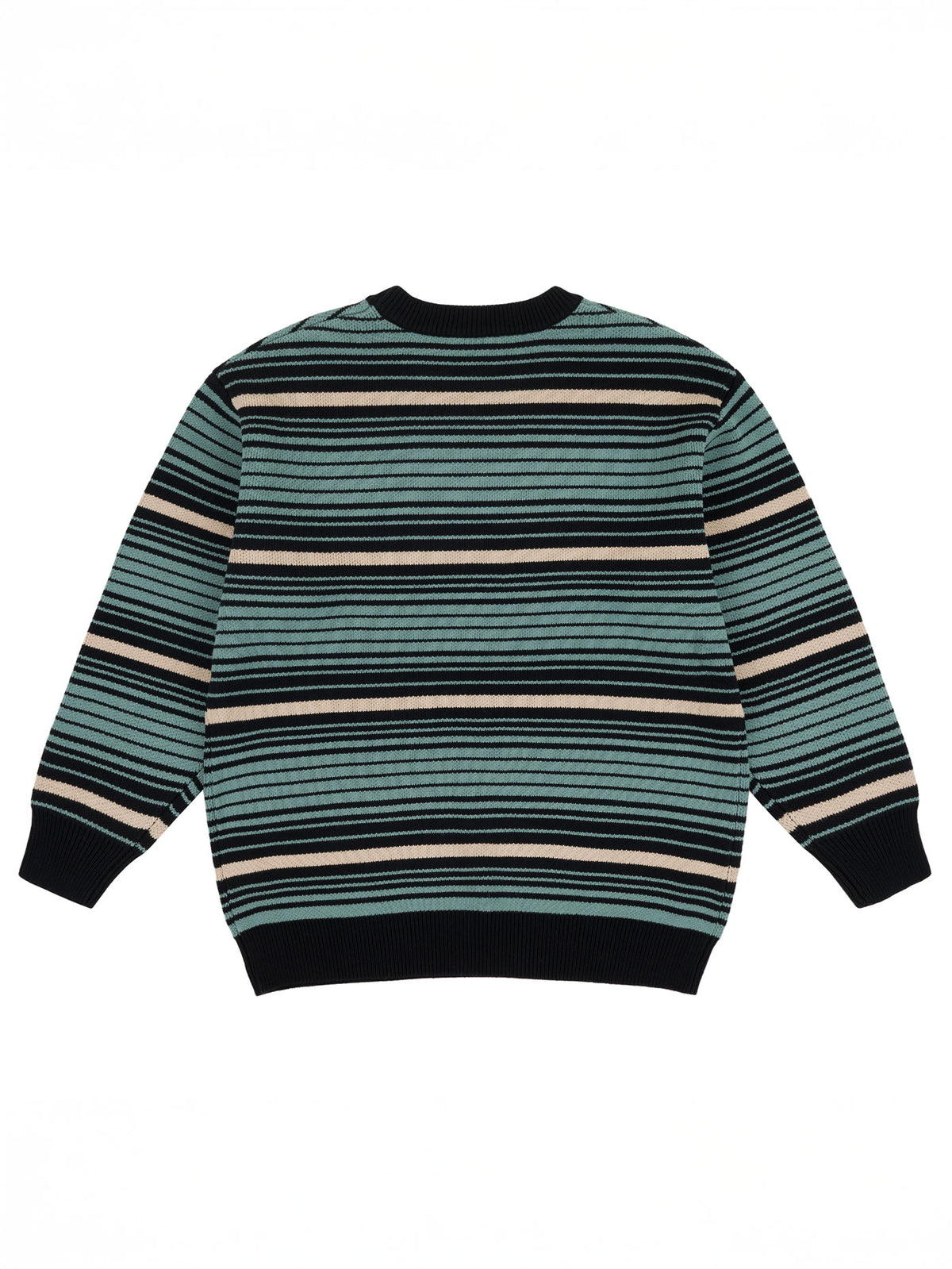 STRIPED KNIT SWEATER | CREAM/BLACK