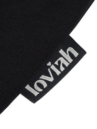 FLEECE MOCKNECK HENLEY | BLACK