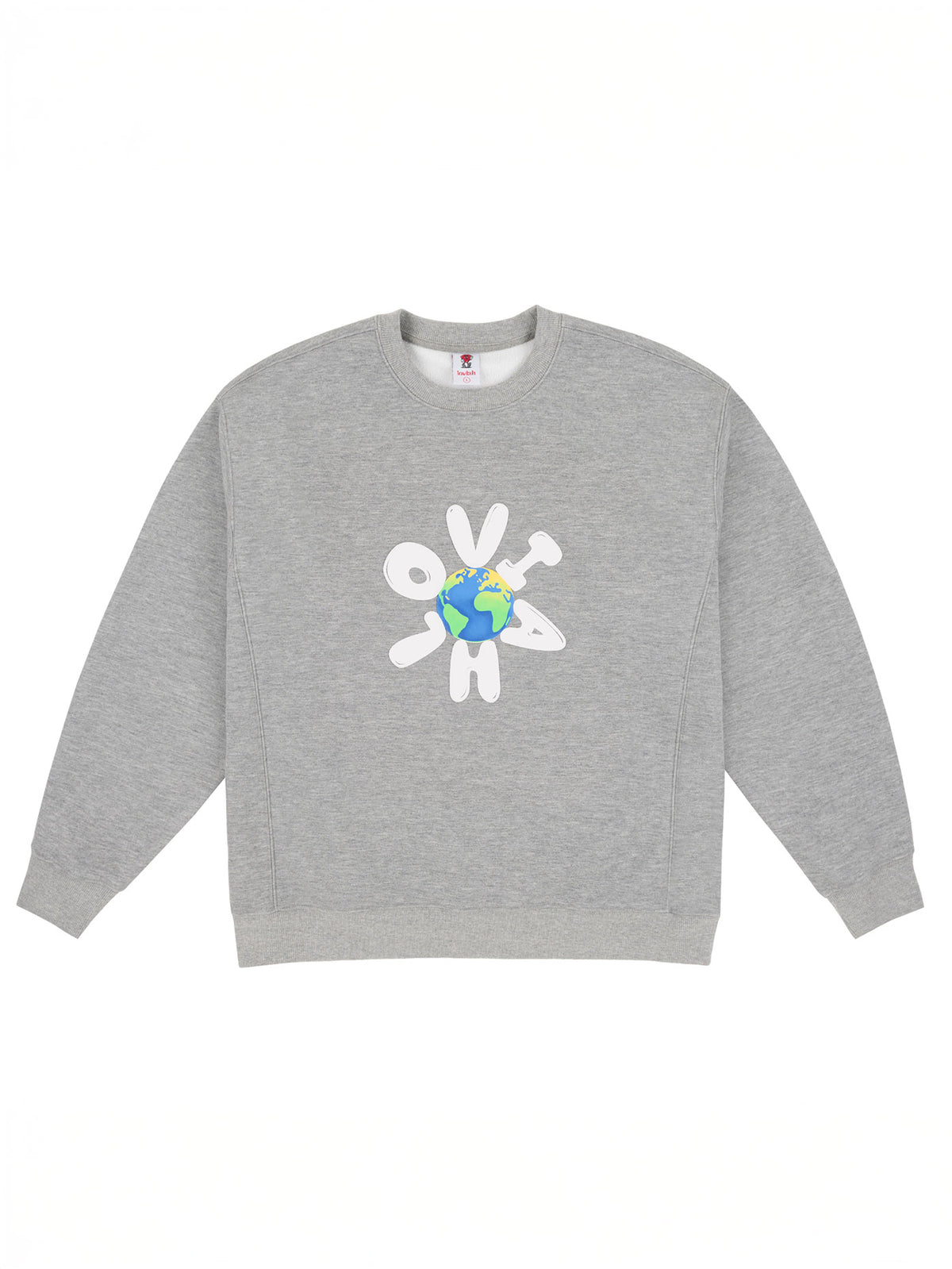 PLANET PUFF CREWNECK | HEATHER GREY