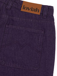 1990 BAGGY DENIM PANTS | PURPLE WASH