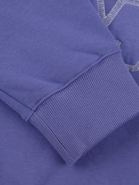 OVERLAP 1/4 ZIP SWEATER ULTRAVIOLET