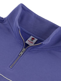 OVERLAP 1/4 ZIP SWEATER ULTRAVIOLET