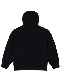 COLLEGIATE FELT HOODIE BLACK 