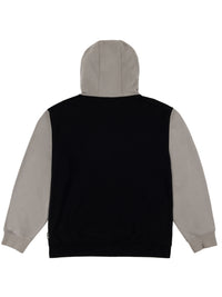 BASEBALL ZIP UP HOODIE BLACK 