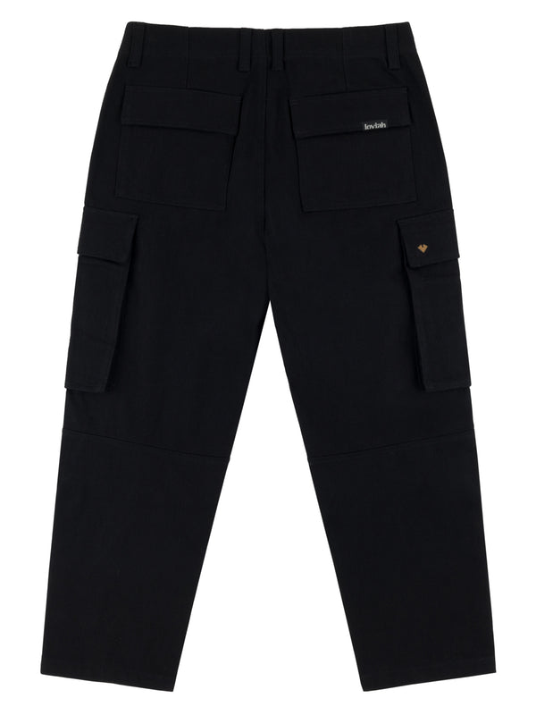 CARGO DENIM PANTS RAW BLACKV