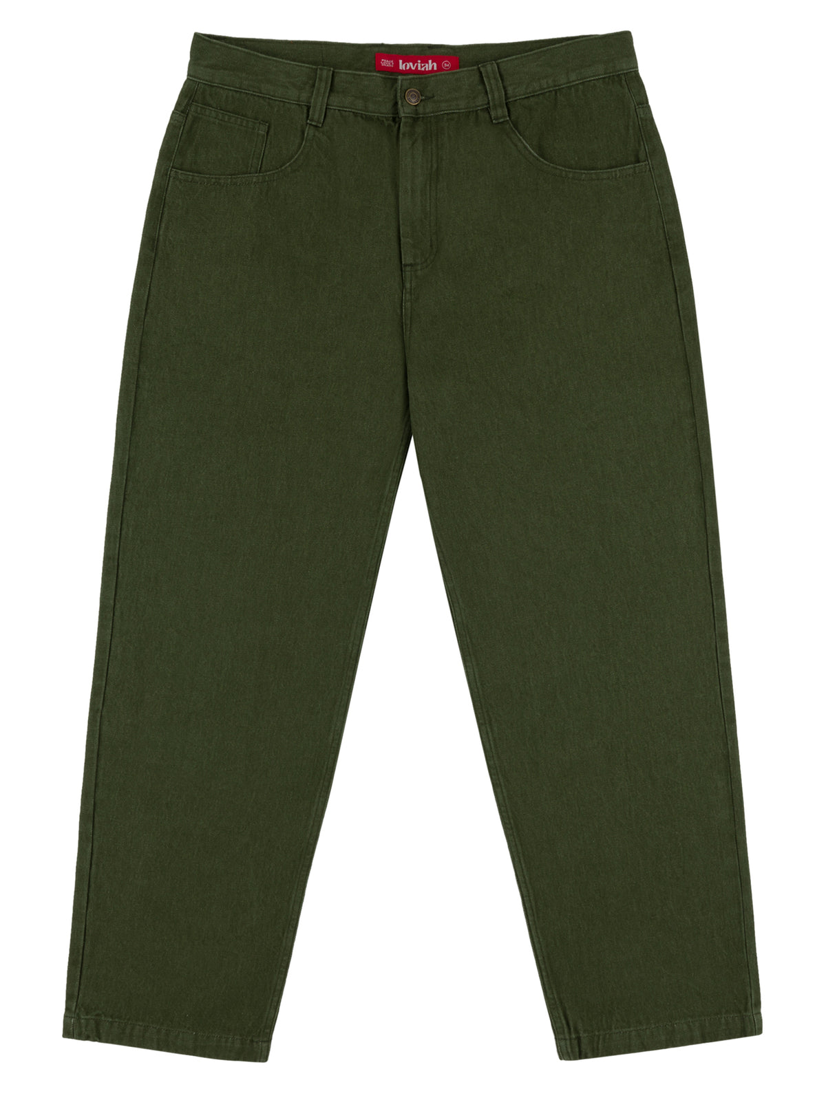 5 POCKET DENIM PANTS ARMY