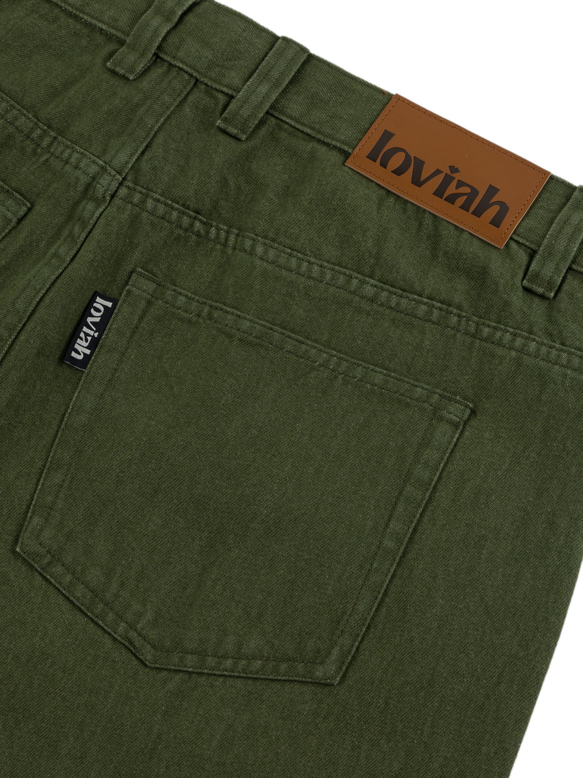 5 POCKET DENIM PANTS ARMY