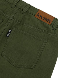 5 POCKET DENIM PANTS ARMY