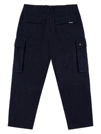 CARGO DENIM PANTS RAW INDIGO